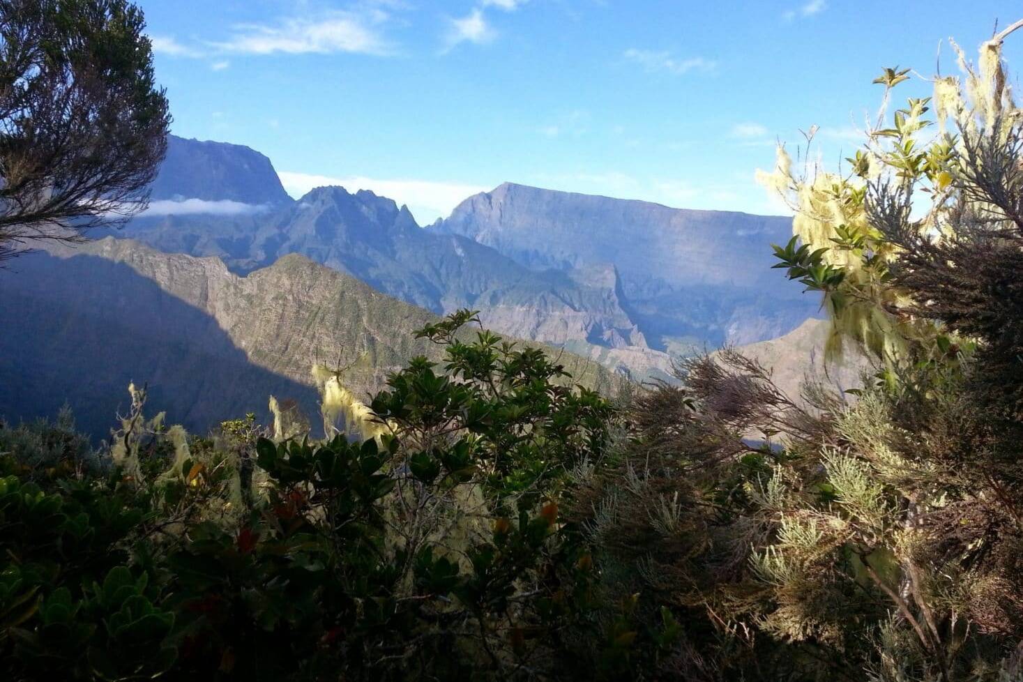 La vue depuis le sentier au dessus de Dos d'Âne, La Réunion