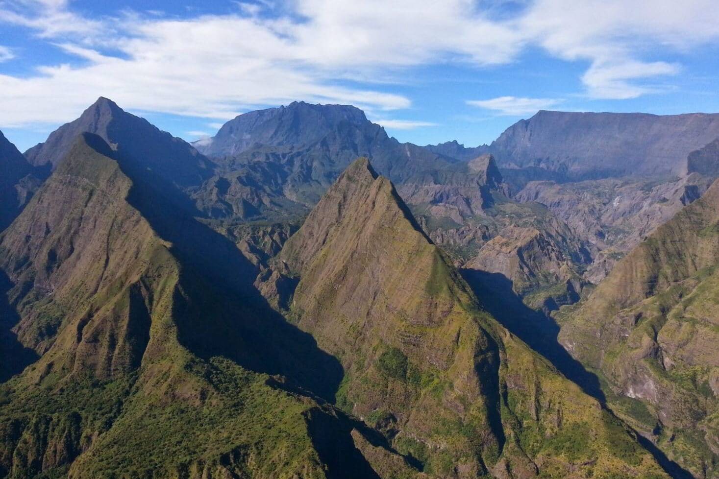 La vue depuis le sentier au dessus de Dos d'Âne, La Réunion