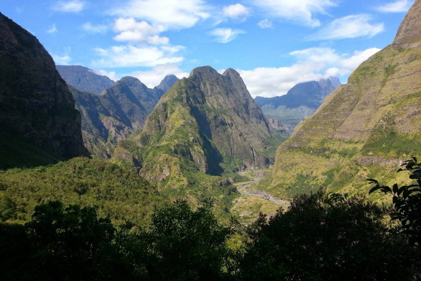 En bas Deux Bras, notre bivouac du soir, La Réunion