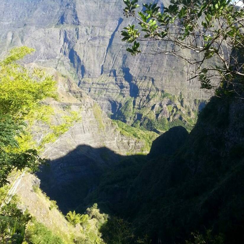 Vue du haut de la montée vers Aurère, La Réunion