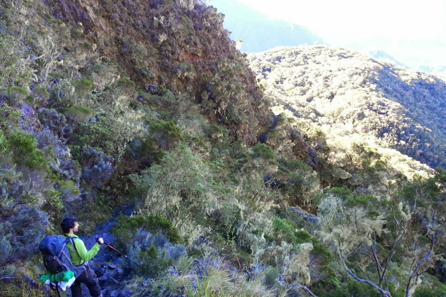 Début de la descente vers Cilaos, La Réunion