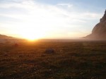 Coucher de soleil sur Bunes, Iles Lofoten, Norvège