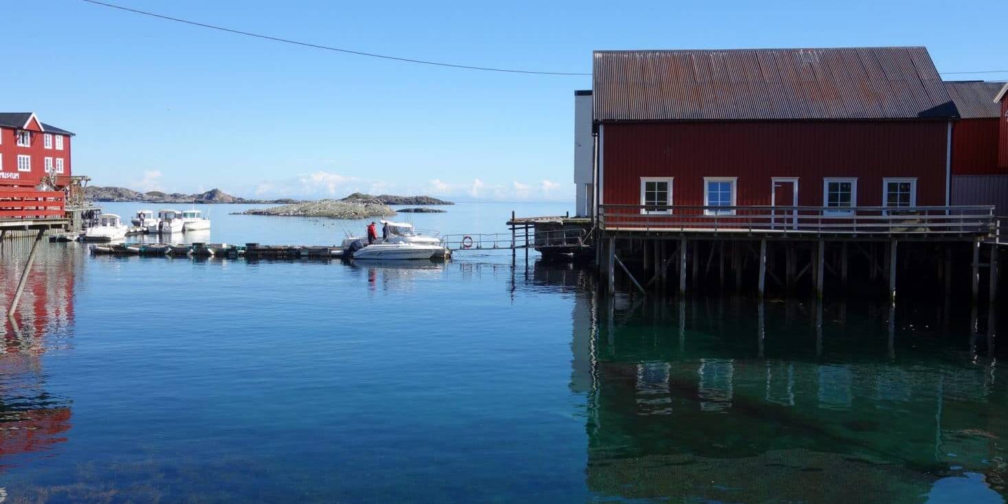 Une vue du petit village de A, Iles Lofoten, Norvège