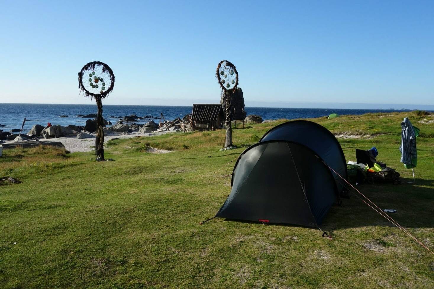 Bivouac à Vaeroy, Norvège