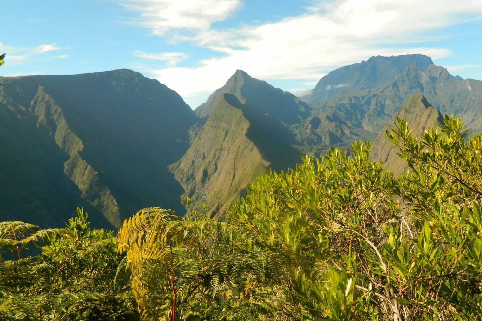 La vue depuis le sentier au dessus de Dos d'Âne, La Réunion