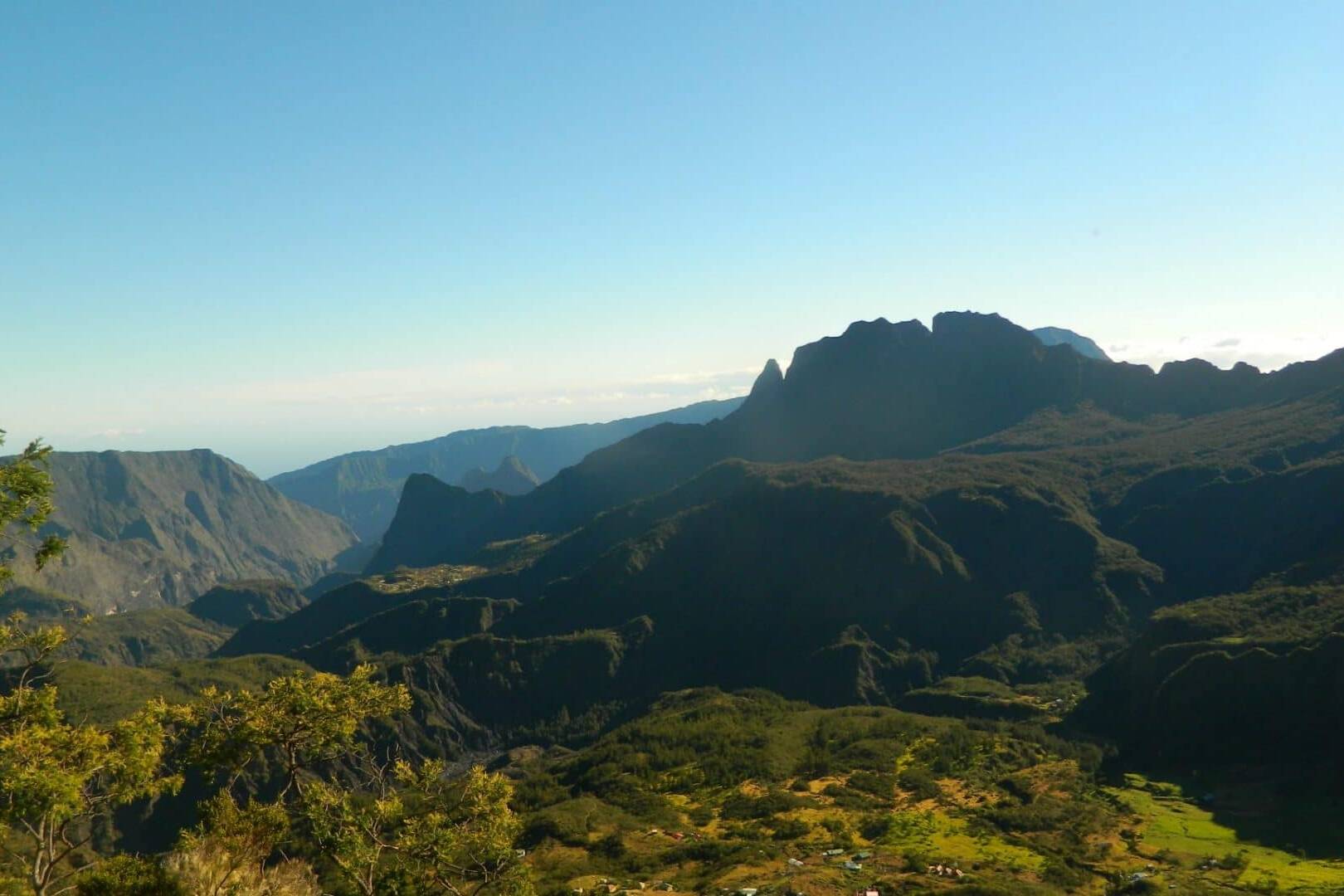 Vue sur Marla depuis le col de Taibit, La Réunion