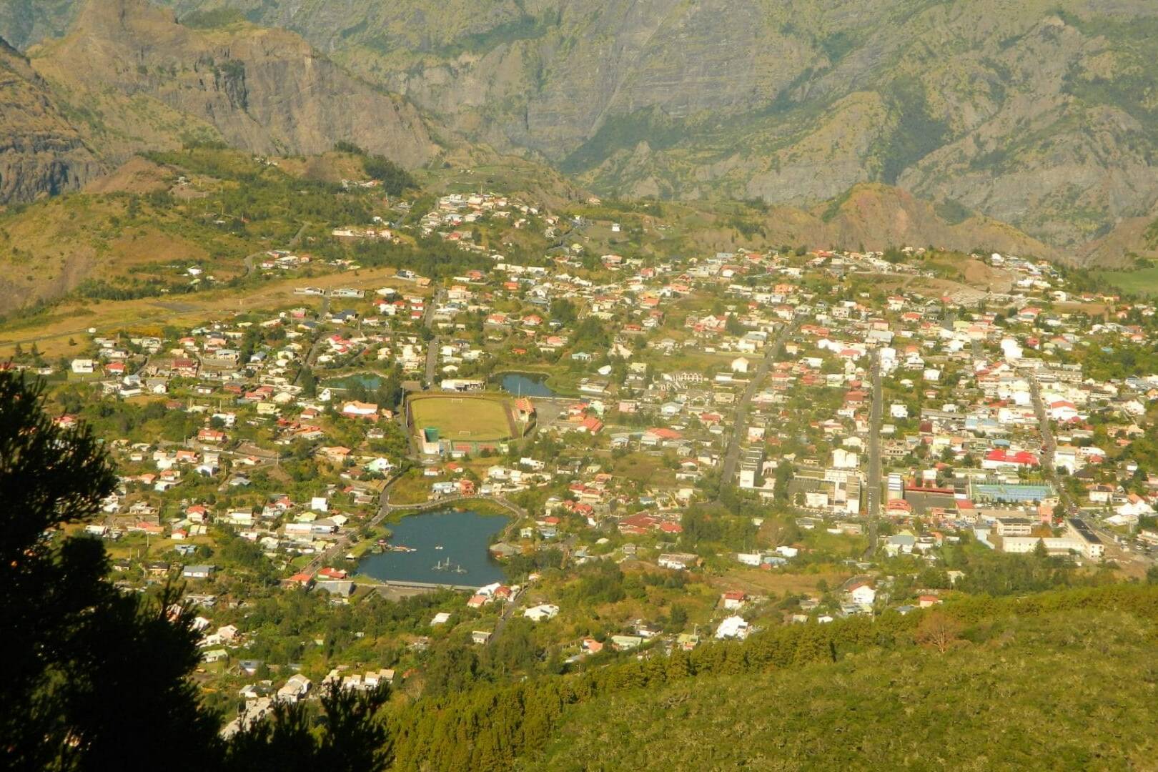 Cilaos depuis le Pas, La Réunion