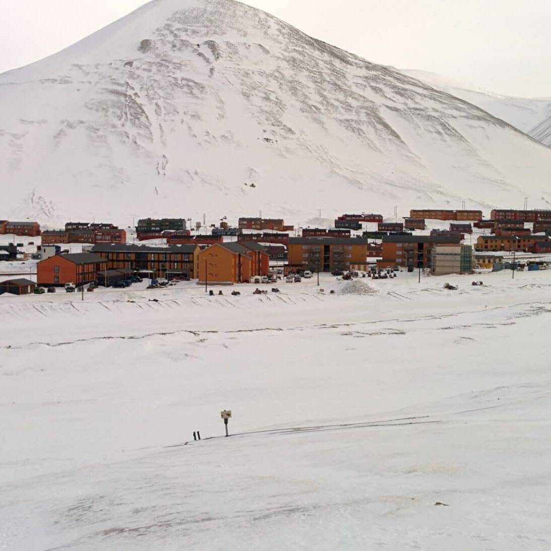 Vue sur Longyearbyen, Svalbard