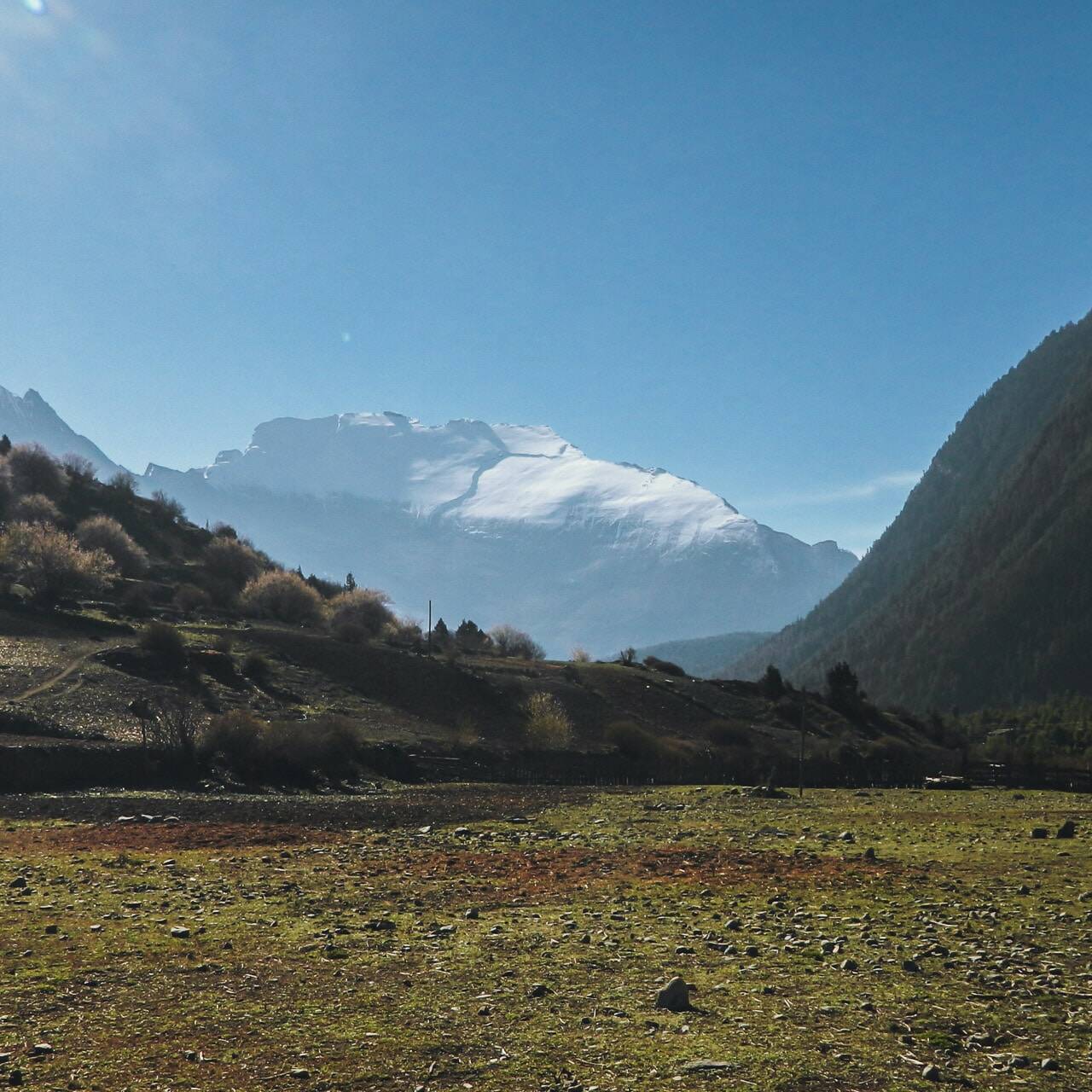 Paysage le long du trek, Népal