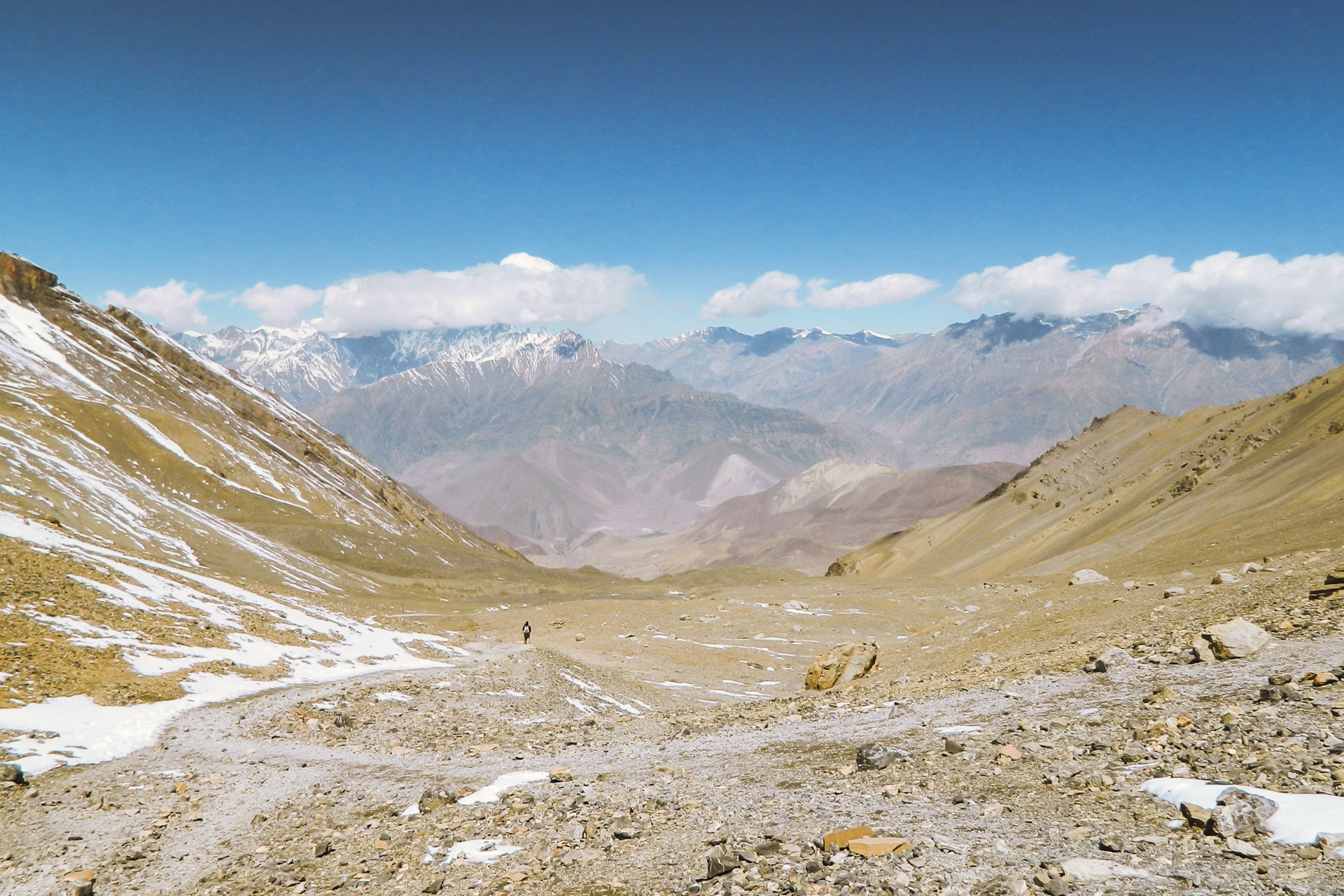 Derrière le col, les vallées arides du Mustang, Népal