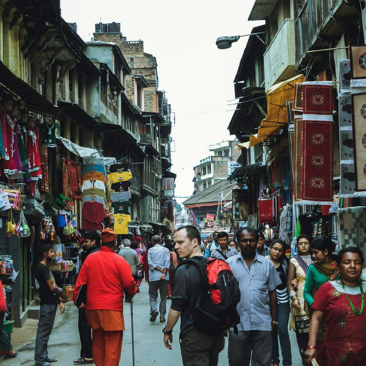 Dans les rues de Katmandou, Népal