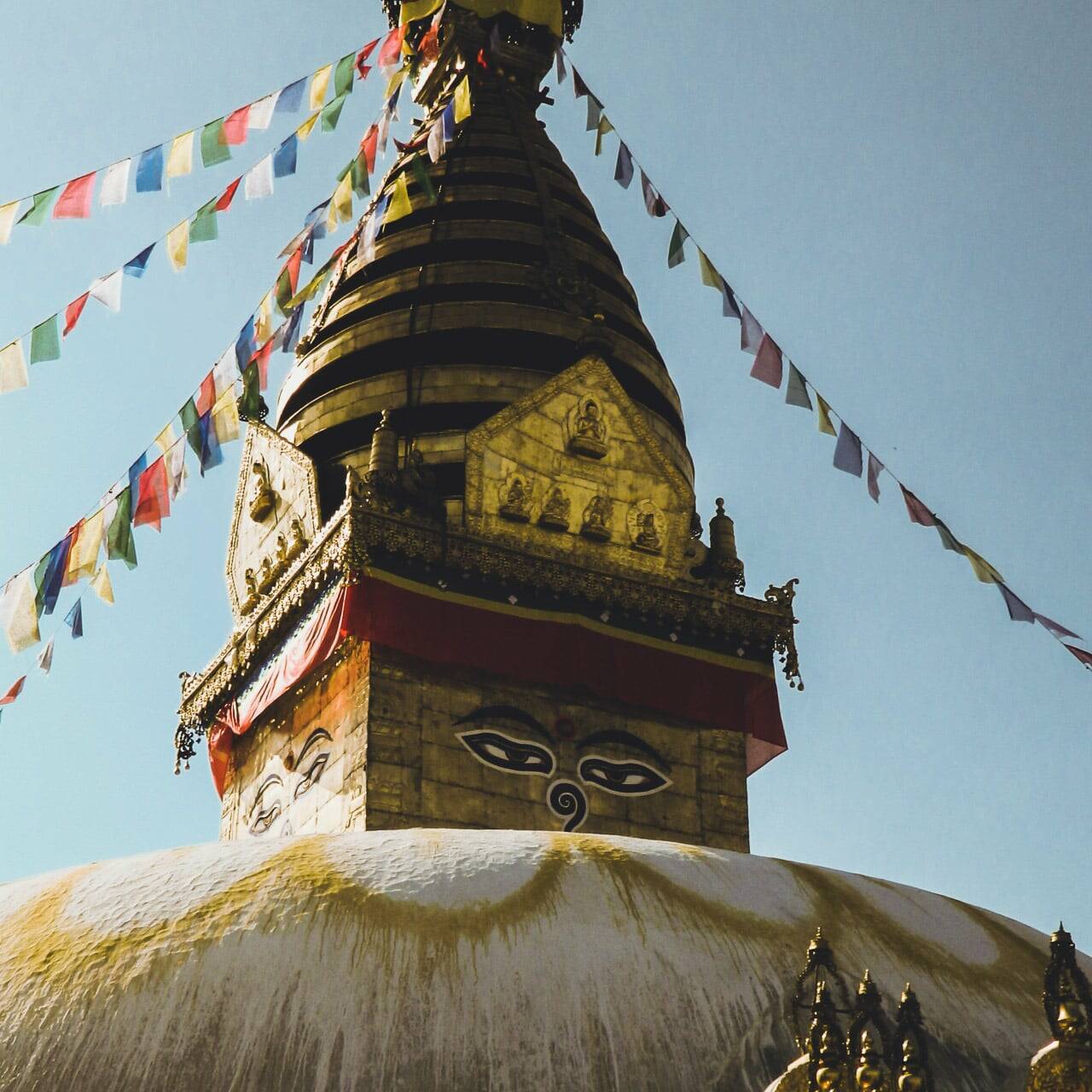 La stupa de Swayambunath, Népal