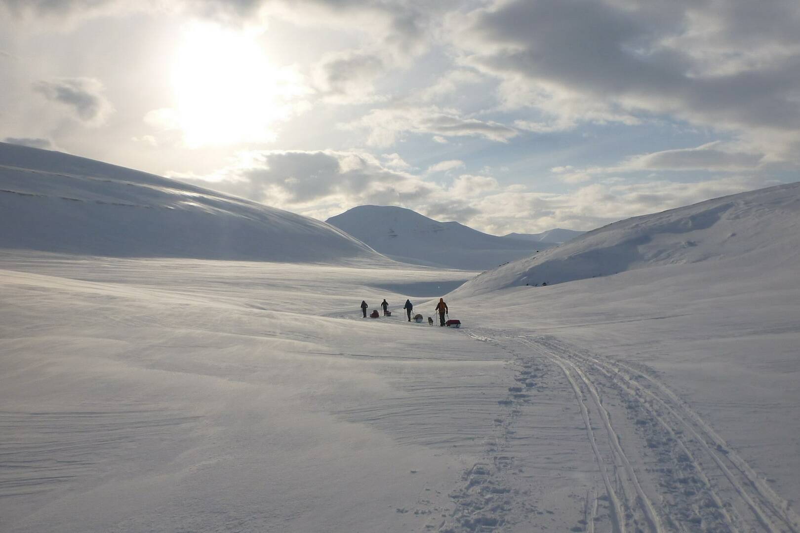 Seuls dans le blanc - Photo : Bertrand Forest