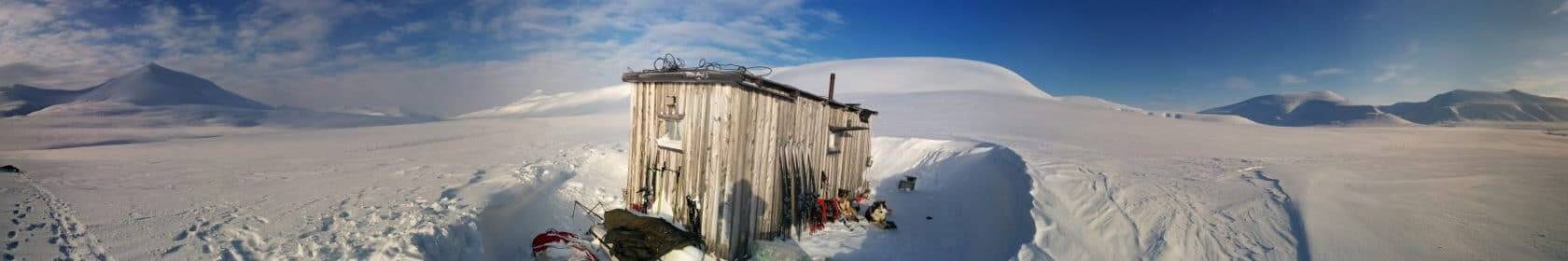 Panoramique de la cabane du 3e jour, Svalbard