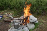 Un bon feu de camp - Laponie