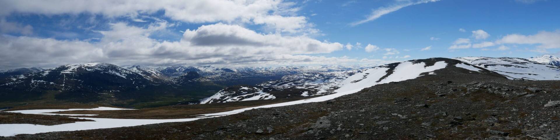 Panorama de la vallée - Laponie