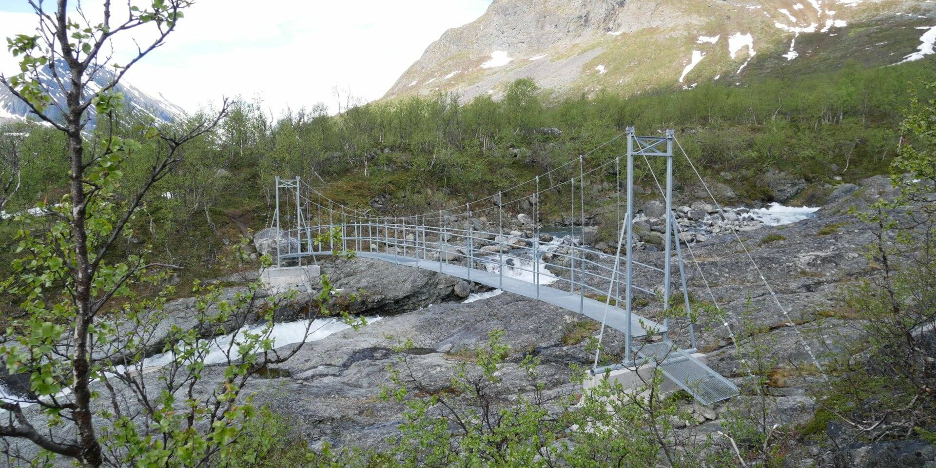 Petit pont dans la vallée de Vistas - Laponie
