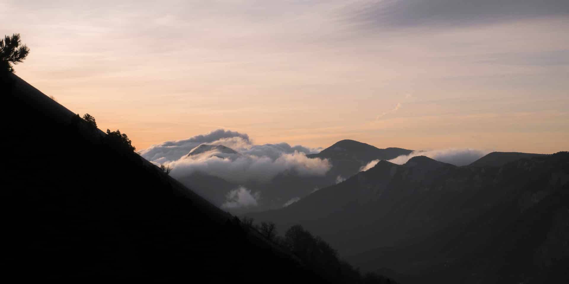Aube sur le Vercors