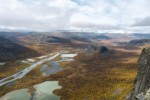Vue de Nammatj depuis le Skierffe - Sarek