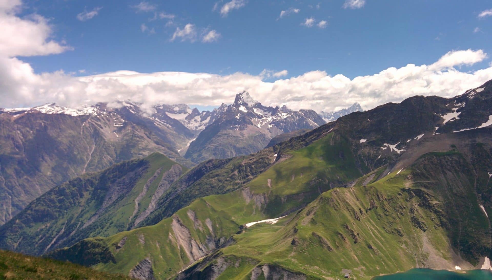 Les Ecrins depuis le Col du Vallon