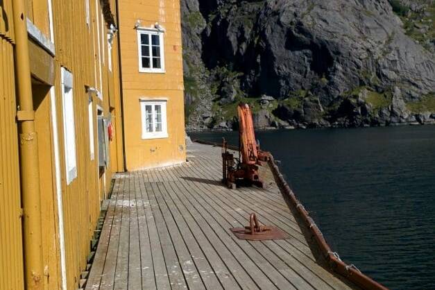 Ancien quai de pêcheurs à Nusfjord, Norvège