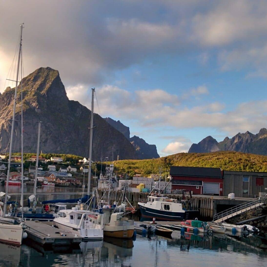 Reine le soir, Iles Lofoten, Norvège