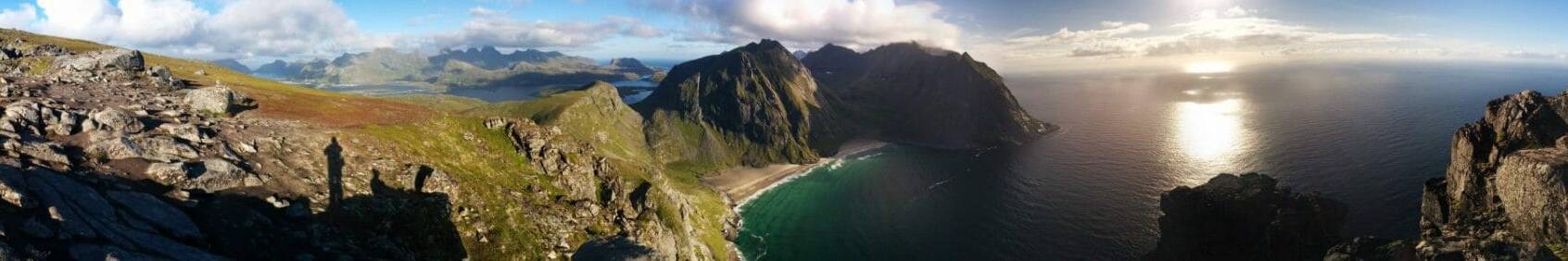 Panoramique du Ryten, Iles Lofoten, Norvège