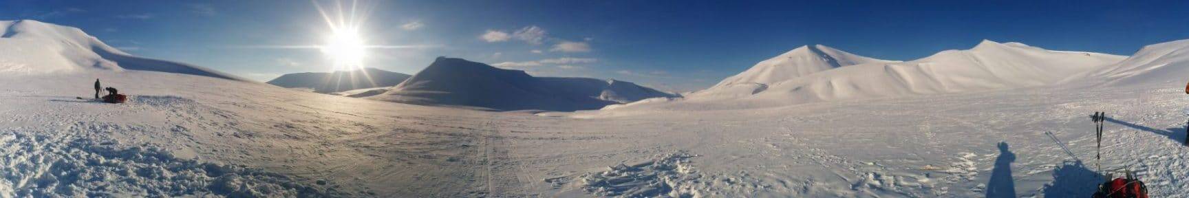 Panorama du dernier emplacement du bivouac