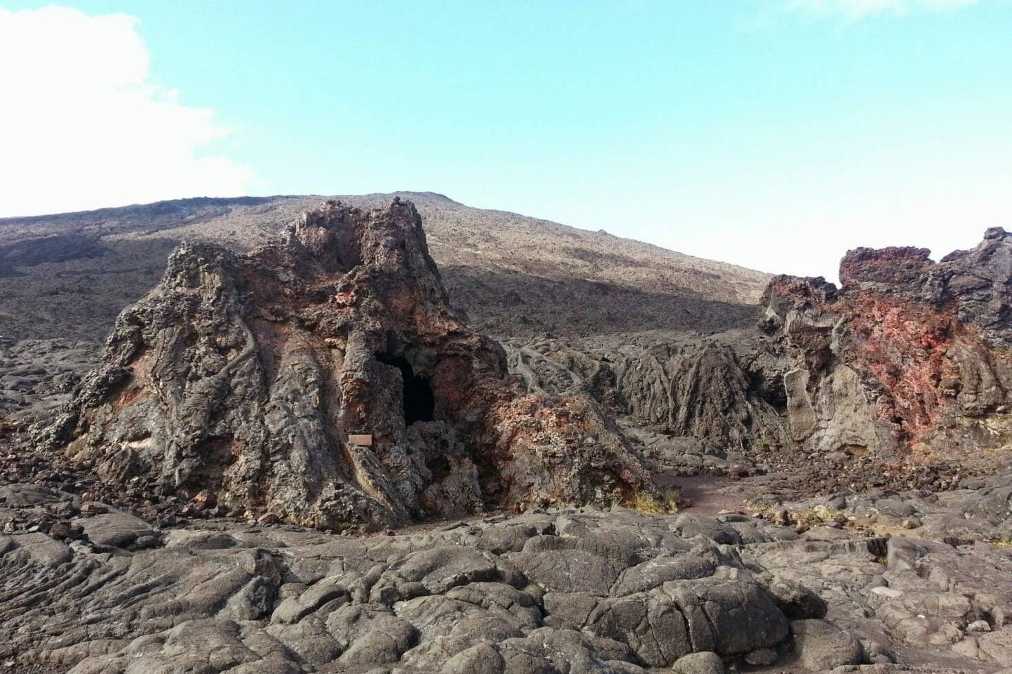 Structure volcanique dans le Piton de la Fournaise, La Réunion