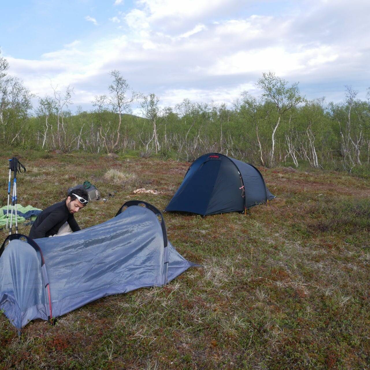 Premier bivouac - Laponie